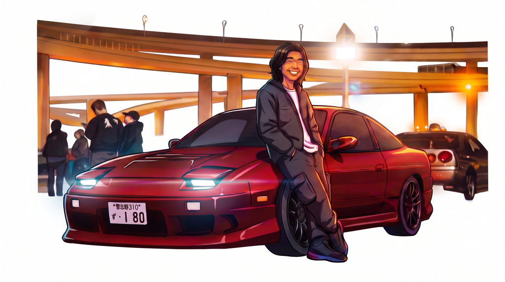 Rich 180SX Daikoku Die Cut Vinyl Sticker