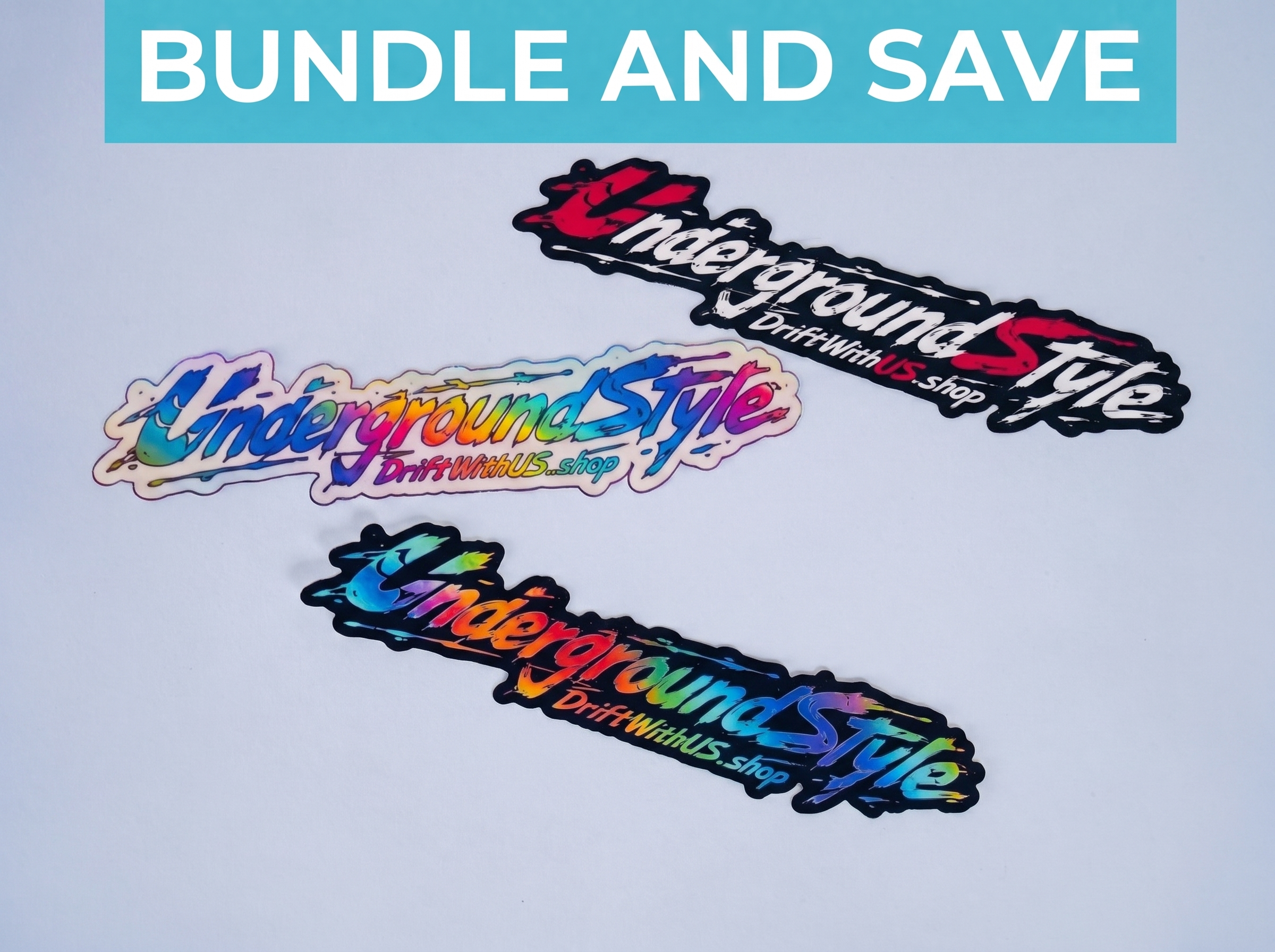 UndergroundStyle Die Cut Stickers Bundle (15% off)